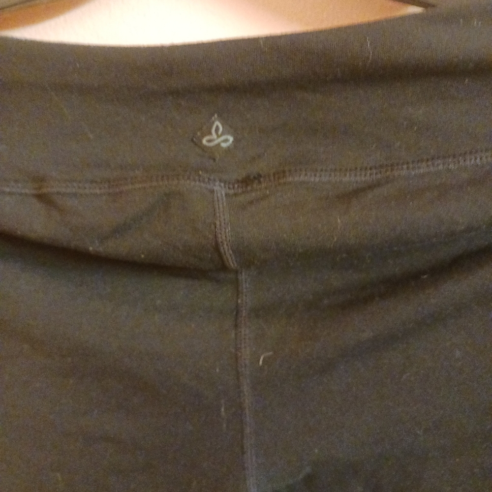Prana Leggings Black Gray Size M In Good Condition - Picture 2 of 4